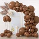 130pcs Brown Balloons Different Sizes 18" 12" 10" 5" Dark Brown Party Latex Balloons for Birthday Baby Shower Gender Reveal Graduation Wedding Anniversary Party Decorations by CozyNest Decor