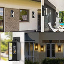 16-inch Large Outdoor Wall Light Fixture, Black Exterior Wall Lantern Waterproof, Farmhouse Porch Sconce Lighting With Glass, Modern Wall-Mounted Outside Lights for House, Garage, Patio Lamp, 2 Packs by GreenHaven Gardens