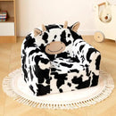 ALIMORDEN Animal Series Kid's Chair, Ultra-Soft Comfy Foam Filled Toddler Sofa Chair, Cute Animal-Shaped Design Toddler Couch, Lightweight Birthday for Baby Boys & Girls (Cow) by CozyNest Decor