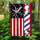 FLAGWIX American Flags, Barber Flag - 4th of July, Independence Day Decorations for Inside, Outside, Garden Flag (11.5" x 17.5") - USA House Garden Flags Premium Polyester, Decorative Outdoor Flags by GreenHaven Gardens