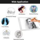 KOBAIBAN Wireless A4 Light Pad with Carry Bag, Innovative Stand, Top Clip, Stepless/ 6-Level Dimmable Brightness Rechargeable tracing Light Box/Board for Cricut Weeding Vinyl, Diamond Painting (White) by TinyTreasures Baby Boutique