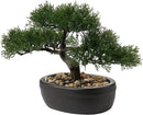 Artificial Bonsai Tree Juniper Faux Plants Indoor Small Fake Plants Decor with Ceramic Pots for Home Table Office Desk Bathroom Shelf Bedroom Living Room Farmhouse Decorations by GreenHaven Gardens