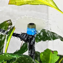 Drip Irrigation Emitters Fittings: Adjustable Irrigation Sprayer for 1/4 inch Drip Tubing Full Circle Vortex Stream Dripper on 5" Arrow Stake Barbed Locked Nuts Connectors (50 Pieces) by GreenHaven Gardens