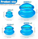 15Pcs Cupping Therapy Set-Professional Silicone Cupping, Suitable for Facial Body Massage/Deep Myofascial Release/Pain Relief/Muscle Relaxation & More (Blue,15pcs) by CozyNest Decor