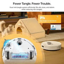 roborock Q7 M5+ Robot Vacuum and Mop, Upgraded from Q5 Max+, 7 Weeks Self-Emptying, 10000Pa Suction, Dual Anti-Tangle System, for Pet Hair & Carpet, PreciSense LiDAR Navigation, App Control, White by CozyNest Decor