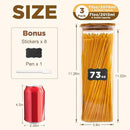 Glass Pasta Storage Jars Square 73oz, 3 Pack Glass Jars With Bamboo Lids, Tall Kitchen Storage Containers For Pasta, Storage For Pantry Organizers by CozyNest Decor