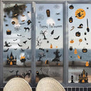 84 PCS Window Clings - Halloween Wall Stickers for Living Room, Pumpkins, Castles, Bats, Cats, Vampire, Witch Stickers, Household Decorative Murals, Party Supplies by CozyNest Decor