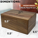 First Communion Box Acacia Wood - Personalized Baptism Gift for Boys, Christening Storage for Baby, Personalized Baptism Gifts for Girls, Engraved Confirmation Keepsake Box w/ Name 11.5 x 8.5 x 5.5 in by TinyTreasures Baby Boutique