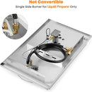 Stanbroil Built-in Stainless Steel Side Burner for Outdoor Kitchen - Liquid Propane Only by GreenHaven Gardens