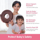 Baby Proofing Corners and Edges Protector Guards (16.5FT Edge +8 Corners), Soft Rubber Foam Edge Protector with Removable Double Sided Tapes, Furniture Table Bumper Guard for Baby Safety-Brown by TinyTreasures Baby Boutique