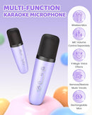 YLL Mini Karaoke Machine for Kids Adults: Portable Loud Speaker with 3 Wireless Microphones -Most Popular Birthday Party Gifts for Girls Boys 3, 4, 5, 6, 7, 8, 9, 10,11+ Year Old Toys (Purple-3 Mics) by TinyTreasures Baby Boutique