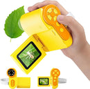 1000X Handheld Microscope for Kids, 4K 2.0" Screen Mini Pocket Microscope with 6 Adjustable LED Lights, Edu Science Birthday Gifts for Kids Ages 8-12, 32G SD Card Included - Yellow by TinyTreasures Baby Boutique