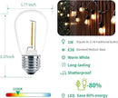Meconard Shatterproof LED S14 Replacement Light Bulbs,E26 Medium Screw Base, Vintage Edison Bulbs Equivalent to 11 Watt, Fits for Commercial Outdoor Patio String Lights, 2200K Warm White, 15 Pack by GreenHaven Gardens