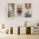 IARTTOP Large Abstract Geometric Wood Boho Wall Art Boho Wall Decor Set Mid Century Modern Wooden Wall Decor Bohemian Wall Art For Bedroom Living Room Office 16"x32" by CozyNest Decor