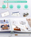 Popotop Photo Album Self Adhesive Scrapbook Album for 4x6 5x7 8x10 Pictures DIY Photo Book as Scrapbooking Supplies Kits, Birthday Gifts for Women Mom Wedding Baby Family Travel by TinyTreasures Baby Boutique