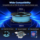 FLASHFORGE Rapid PLA Filament 1.75mm Luminous Blue, 500mm/s High Speed Printing, Glow in The Dark 3D Printer Filament 1kg Spool, Dimensional Accuracy +/- 0.02mm, Brilliant, Long-Lasting Glow by TinyTreasures Baby Boutique