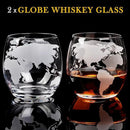 Gifts for Men Dad Fathers Day, PONPUR Whiskey Decanter Globe Set with 2 Ball Stones & 2 Glasses, Anniversary Birthday Gifts for Him Husband Boyfriend Brother, Cool Stuff Gift for Bourbon Scotch by GreenHaven Gardens