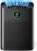 Air Purifiers for Home Large Room, with Smart Mode, Cover Up to 2400 Ft², PM2.5 Air Quality Display, 22dB Sleep Mode, Aromatherapy with 2X-Purification & 360°Air Outlet, HAP603, Black Matte by CozyNest Decor