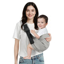 Baby Sling Carrier, Toddler Carrier Sling with Double Safety Buckle and Adjustable Shoulder Strap(7-30lbs), Baby Carriers One Size Fits All, Grey by TinyTreasures Baby Boutique