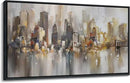 New York City Wall Art -Framed Modern Abstract Wall Art for Living Room, Office & Bedroom Cityscape & Paintings for Bedroom brooklyn bridge Pictures Wall Decor Chicago Artwork for Walls 20×40IN by CozyNest Decor