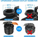 Outdoor Large 9300gph-620W 32.8FT Pond Water-fall & Kio Fish Fountain-s &Garden Pump Submersible IPX8: Long 32.8FT Cord Smart-er & Quieter Duck & Yard &Patio Ponds Pumps, 1 Barrier Pump Bag by GreenHaven Gardens