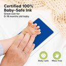 4-Pack Inkless Baby Hand and Footprint Kit - Mess Free Ink Pad for Newborn Keepsake, Dog Nose & Paw Print Kit, Clean Touch Ink Pad for Baby Hand & Footprints, Ideal New Mom Gifts (Fiesta, L) by TinyTreasures Baby Boutique