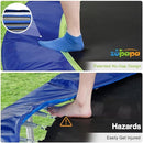 Zupapa Trampolines No-Gap Design 1500 LBS Weight Capacity 16 15 14 12 10 8FT for Kids Children with Safety Enclosure Net Outdoor Backyards Large Recreational Trampoline by TinyTreasures Baby Boutique