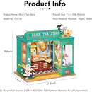 Rolife DIY Miniature House Kit Alice's Tea Store, Tiny House Kit for Adults to Build, Mini House Making Kit with Furniture, Halloween/Christmas Decorations/Gifts for Family Friends (Alice's Tea Store) by TinyTreasures Baby Boutique