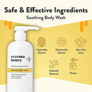 ECZEMA HONEY Soothing Body Wash - Daily Shower Gel & Eczema Treatment - Sensitive Skin Body Wash for Adults, Kids, & Babies - Body Cleanser for Eczema Relief (13 Oz) by TinyTreasures Baby Boutique