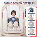 Toddler Outdoor Climber Playset with Basketball for Kids Ages 1 to 3 Years Slide and Swing Set 12 in 1 Playground Indoor Slide for Kids Durable Ecofriendly Plastic Backyard Playset Red by TinyTreasures Baby Boutique