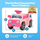 6V Toddler Ride On Car Interactive Electric Car with Horn LED Front Light Rear Storage Ocean Theme Perfect for Boys & Girls 18+ Months Safe Fun and Exciting for Little Explorers(Pink Ocean) by TinyTreasures Baby Boutique