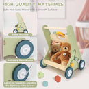 Baby Push Walker, Wooden Baby Walker with Wheels, Montessori Push Walker for Babies 6-12 Months, Push Walking Toys for Boys&Girls 1 Year Old, Gifts for Toddler by TinyTreasures Baby Boutique