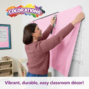 Colorations Arts and Crafts Paper Roll - 36" x 1000', Pink, Dual Surface, Markers, Finger Paints, Painting, Watercolors, Acrylic Paints, Wall Art, Bulletin Board Paper, Kids Crafts (Item