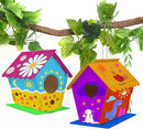 hapray 2 Pack Bird House Kit, DIY Birdhouse Kits, Wooden Crafts Arts for Children to Build and Paint (Includes Paints & Brushes) for Kids Girls Boys Toddlers Gifts Christmas by TinyTreasures Baby Boutique