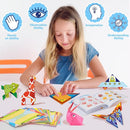 Aigybobo Origami Paper Set, 308PCS Kids Craft Paper Kit with Instructional Book for Girls Age 6,7,8,9,10,11,12, Art Projects Supplies for School Class Craft Lessons- Christmas Gifts for Boys&Girls by TinyTreasures Baby Boutique