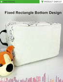 LANGYASHAN Rectangular Storage Bin Collapse Canvas Fabric Cartoon Storage Basket with Handles for Organizing Home Kitchen Boys and Girls Toys Office Closet Shelf Baskets (Rec lion) by TinyTreasures Baby Boutique