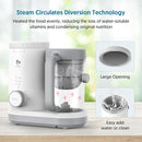 Baby Food Maker Bellababy Baby Food Processor, Puree Blender Steamer with Reversible Steam Basket, One Button Easy Operation & Large Opening for Easy Cleaning by TinyTreasures Baby Boutique