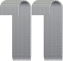16 Inch 28 Pack Rebar Stakes, 3/8" Diameter J Hook Steel Ground Anchor Stakes, Heavy Duty Galvanized Tent Stakes, Metal Fence Stakes for Outdoor Decoration Yard Inflatables Gardening by CozyNest Decor