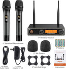 Wireless Microphone Karaoke System, Dual UHF Cordless Dynamic Mic Handheld Microphone System, 100ft Range, for Karaoke, Meeting, Party, Home KTV Set, Wedding, Church, DJ by TinyTreasures Baby Boutique