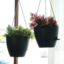 10 Inch Self Watering Hanging Pots, 2 Pack Hanging Planters with 40oZ Deep Reservior for Indoor Outdoor Plants Flowers, Black Speckles by CozyNest Decor