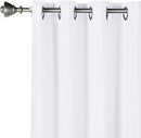Amazon Basics Room Darkening Blackout Window Curtains 2 Panels with Grommets, for Living Room and Bedroom, 52 x 84 inches, White by TinyTreasures Baby Boutique