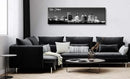 DJSYLIFE New Orlean Canvas Wall Art Decor City Skyline Pictures Poster Artwork Black and White Panorama Cityscape Painting for Bedroom Office Living Room Decoration Ready to Hang 13.8"X47.3" by CozyNest Decor