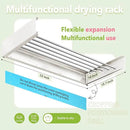 Wall Mounted Clothes Drying Rack 32 inches,Foldbale Laundry Drying Rack Wall Mount,Drying Rack Clothing Space Saver,Retractable,Collapsible,Folding Laundry Rack,White by CozyNest Decor