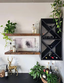 joelsantiques 36 Inch Floating Shelves - 36x9x2 in Wood Wall Shelf, Natural Wooden Home Decor for Bathroom Kitchen Bedroom, Hanging Mounted Invisible Bracket, Medium Brown by CozyNest Decor