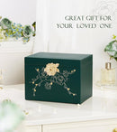 Jewelry Box with Lock for Girls: Jewelry Organizer for Dresser - 3-Drawer Earrings Storage Girls Women Gift (Dark Green) by TinyTreasures Baby Boutique