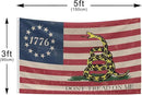 Don't Tread On Me Flag 1776 Flag 3x5 Ft Retro American Flag Polyester Double Sided Mirror Printing Outdoor House Patriotic Banner Decorate by GreenHaven Gardens