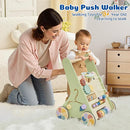 Baby Push Walker for Baby Boy 6-12 Months, Wooden Baby Walker Push Toy, Learning to Walk, Baby Walkers for Girls, Montessori Walker Toy with Wheels by TinyTreasures Baby Boutique