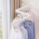 Clothes Drying Rack Wall Mounted,Drying Rack Clothing,Clothes Hanging Rack,Retractable,Collapsible(Tri-Fold), White Color(Ring) by CozyNest Decor