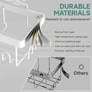 Veken 6-Pack Rustproof Waterproof Shower Caddy, Adhesive Shelves Rack with Soap Holder, Large Bathroom & Washroom Organizer, No Drilling Wall-Mounted Kitchen & Home Decor, Ideal for Bathtub Storage by CozyNest Decor