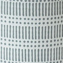 LA JOLIE MUSE Ceramic Plant Pot with Wood Stand - 9.4 Inch Modern Round Decorative Flower Pot Indoor with Wood Planter Holder, Slate Blue and White by GreenHaven Gardens